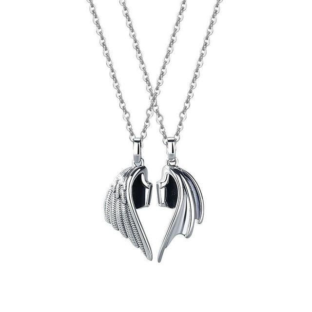 Angel & Devil Wings Necklace
