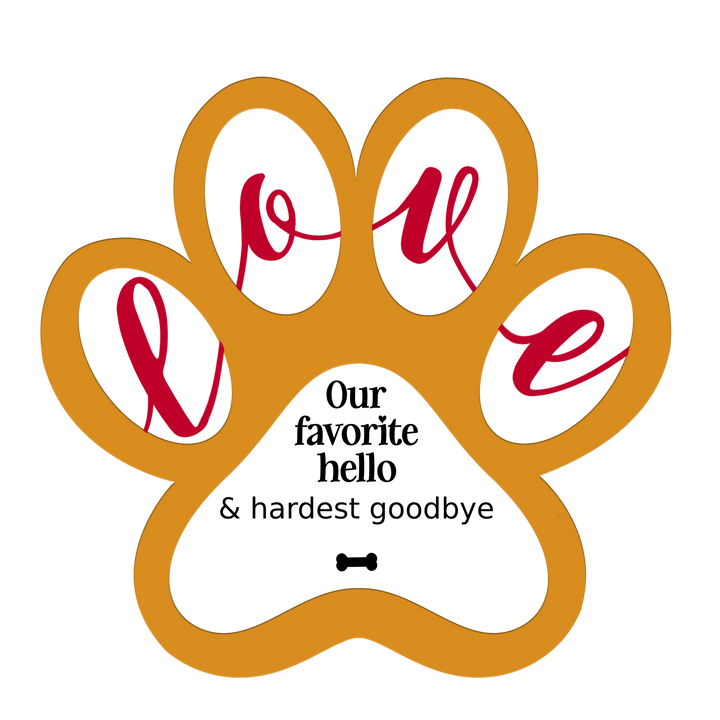 Paw Pet Memorial Plaque