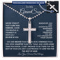 Personalized Cross With Ball Chain For Grandson