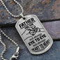 Father And Son -Dog Tag Necklace. Engravable