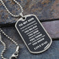 For DAD Luxury Military-Style Dog Tag And Chain