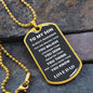 For DAD Luxury Military-Style Dog Tag And Chain