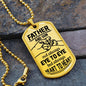 Father And Son -Dog Tag Necklace. Engravable