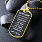 For DAD Luxury Military-Style Dog Tag And Chain