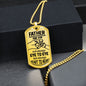 Father And Son -Dog Tag Necklace. Engravable