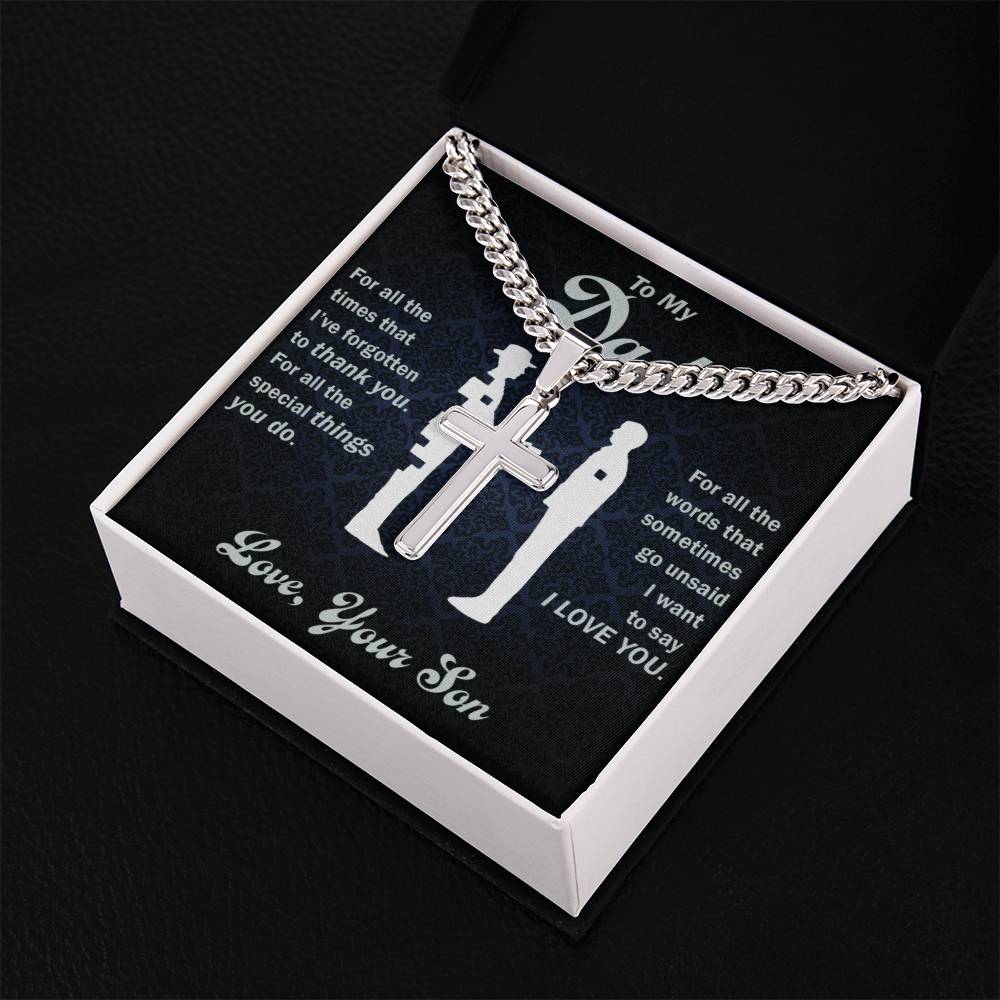 (Almost Sold Out) -To My Dad-Thank You Custom Necklace