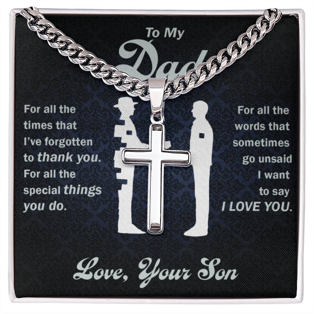 (Almost Sold Out) -To My Dad-Thank You Custom Necklace