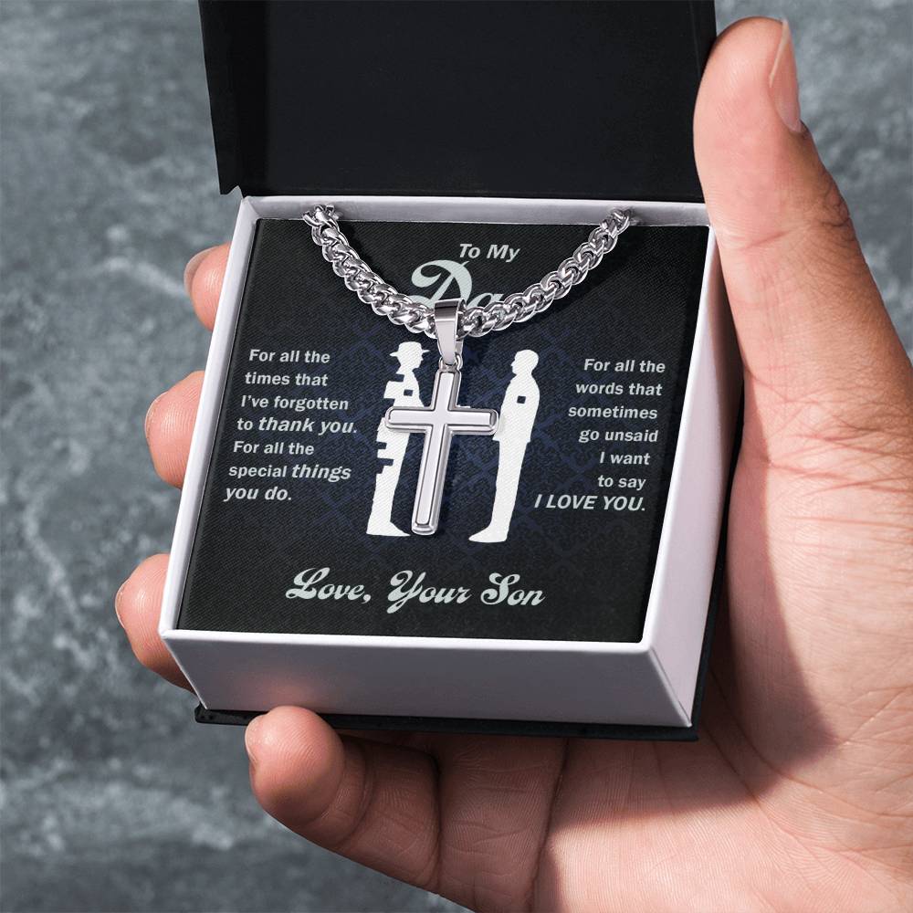 (Almost Sold Out) -To My Dad-Thank You Custom Necklace