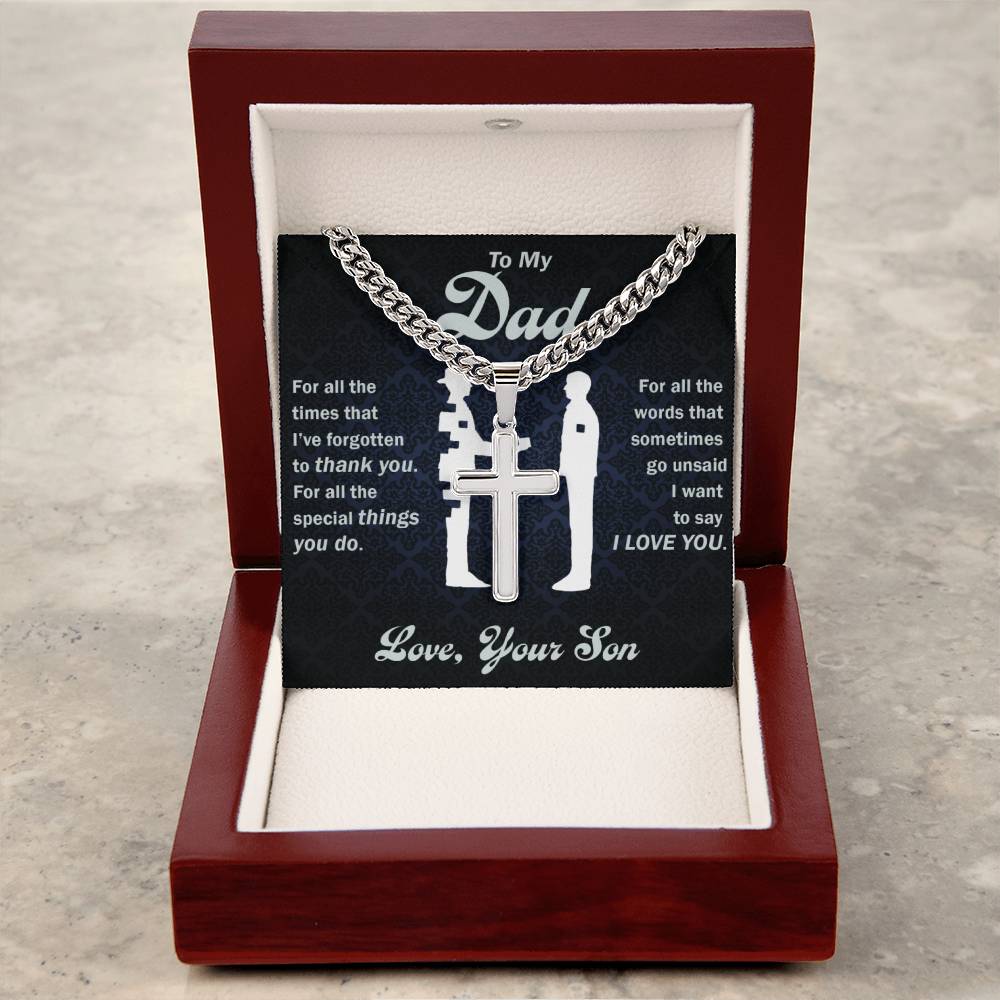 (Almost Sold Out) -To My Dad-Thank You Custom Necklace