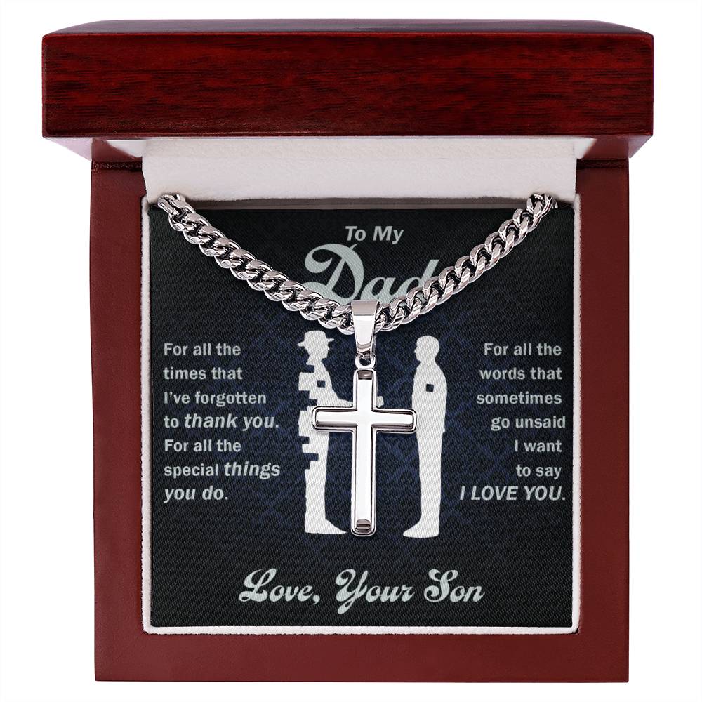 (Almost Sold Out) -To My Dad-Thank You Custom Necklace