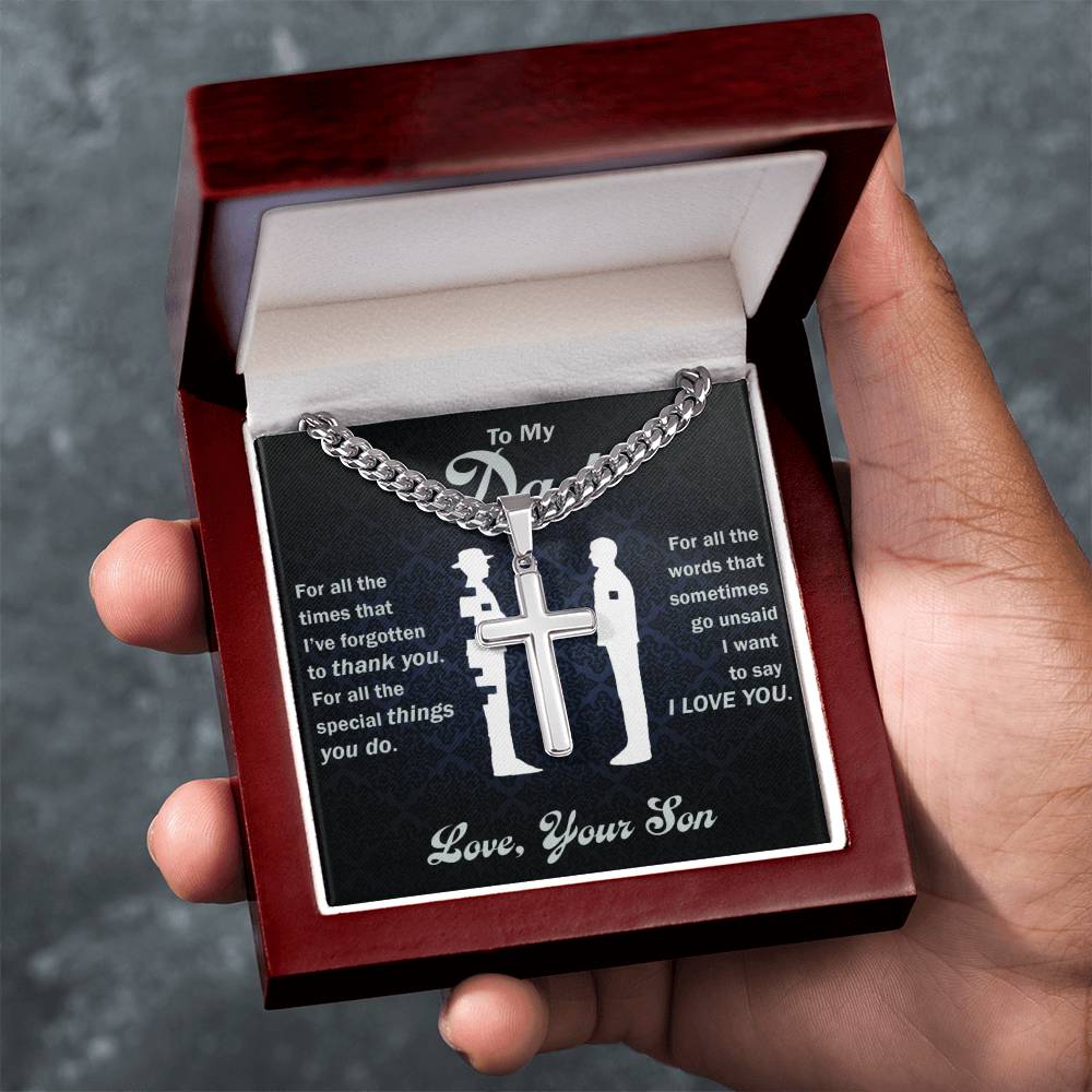 (Almost Sold Out) -To My Dad-Thank You Custom Necklace