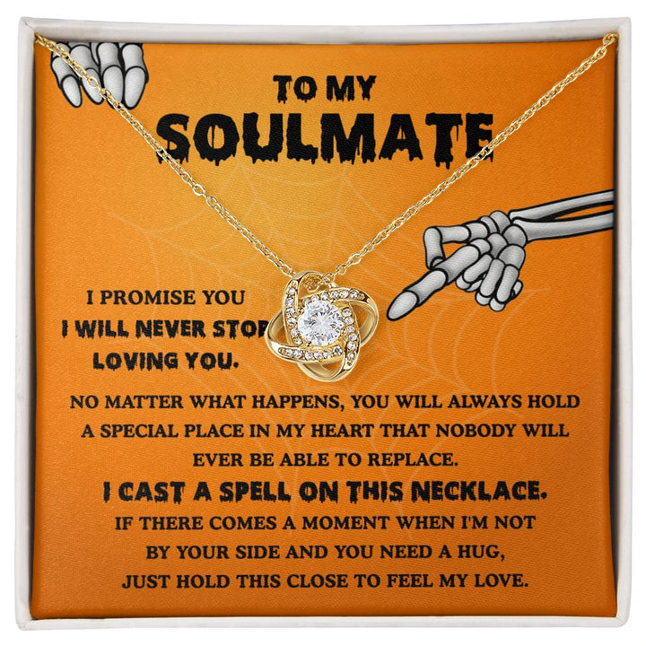 Soulmate-Never Stop Loving- Love Knot Necklace