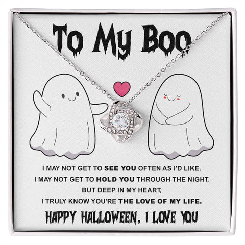 My Boo-Love Of Life  Love Knot Necklace