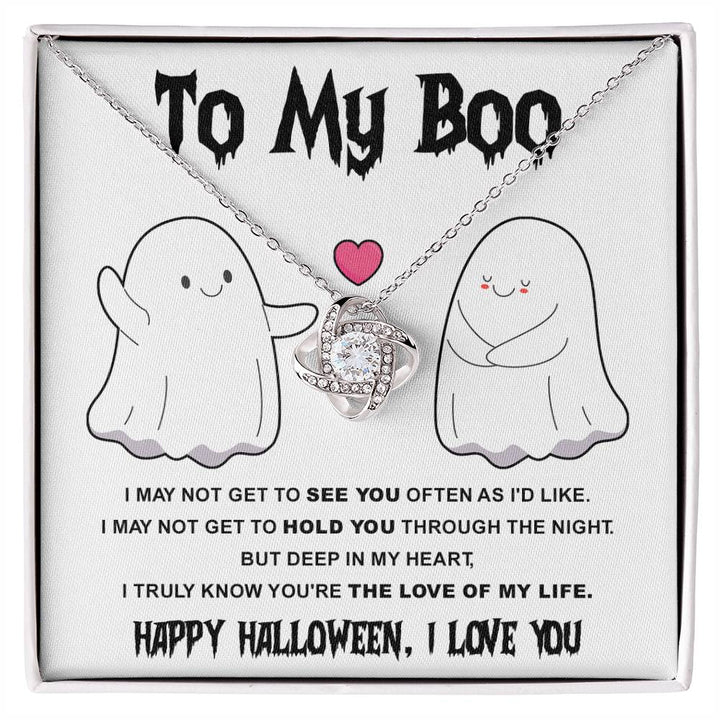 My Boo-Love Of Life  Love Knot Necklace