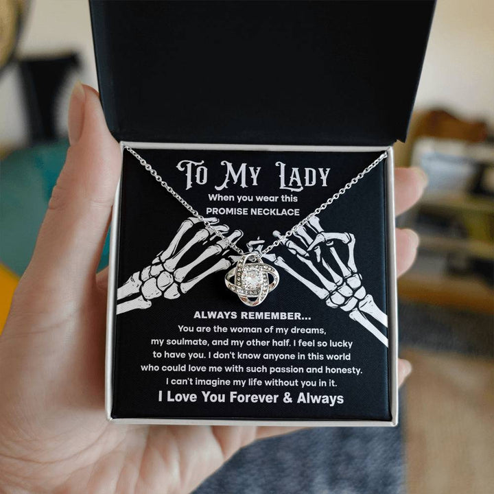 My Lady-Promise Necklace Love Knot Necklace