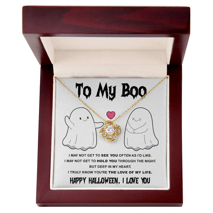 My Boo-Love Of Life  Love Knot Necklace