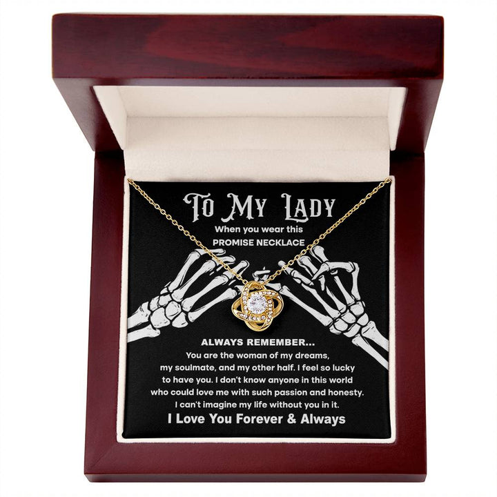 My Lady-Promise Necklace Love Knot Necklace
