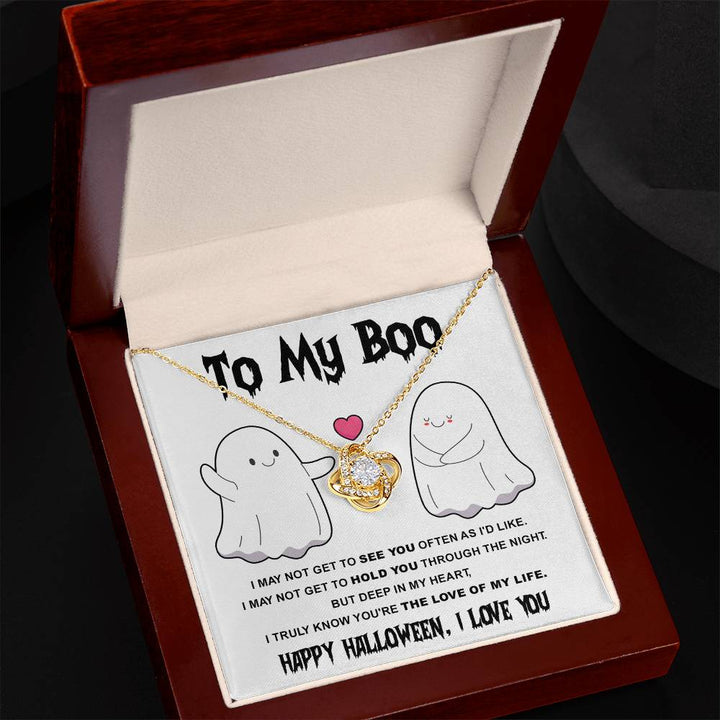 My Boo-Love Of Life  Love Knot Necklace