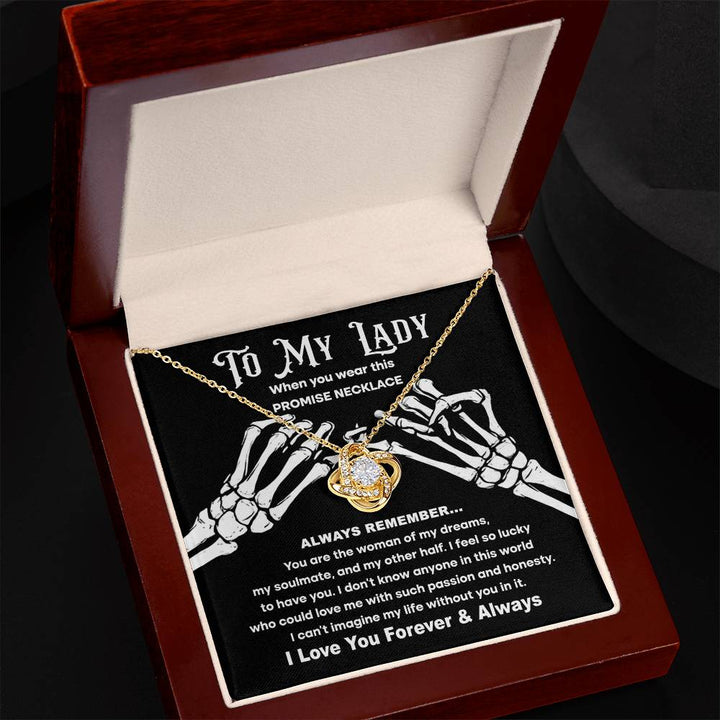 My Lady-Promise Necklace Love Knot Necklace