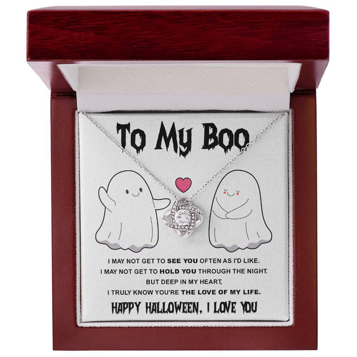 My Boo-Love Of Life  Love Knot Necklace