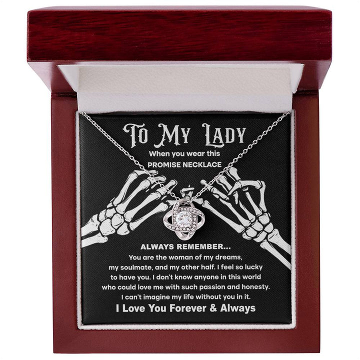 My Lady-Promise Necklace Love Knot Necklace