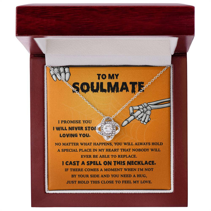 Soulmate-Never Stop Loving- Love Knot Necklace