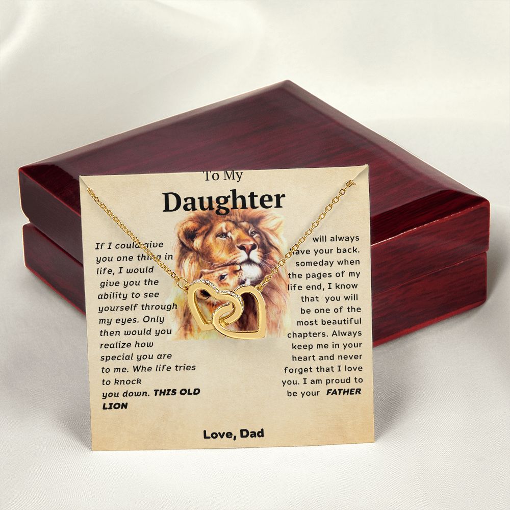 Ilove You Forever From Dad- Interlocking Hearts