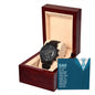 Dad-You Only know About Half Of It- Black Chronograph Watch W/Mahogany Box