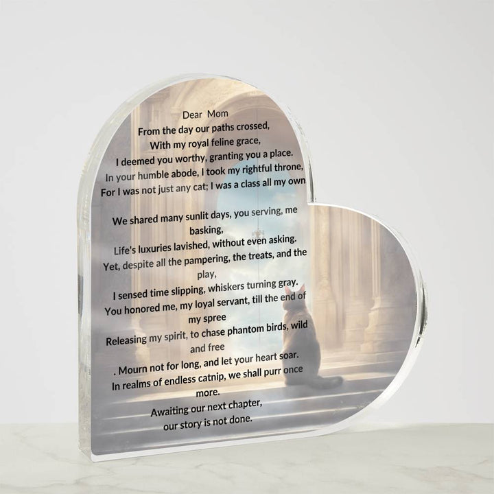 Spoiled Cat Acrylic Memorial Plaque