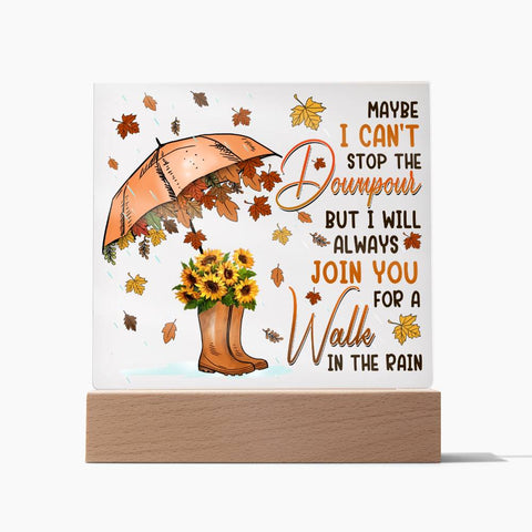 Friend-In The Rain-Acrylic  Plaque