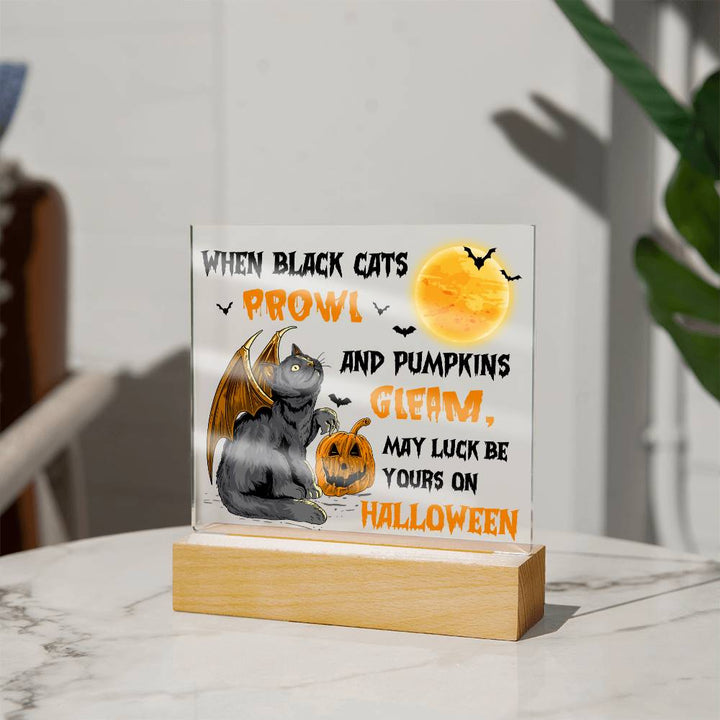 Halloween-Pumpkins Gleam-Acrylic Best Selling Acrylic Square