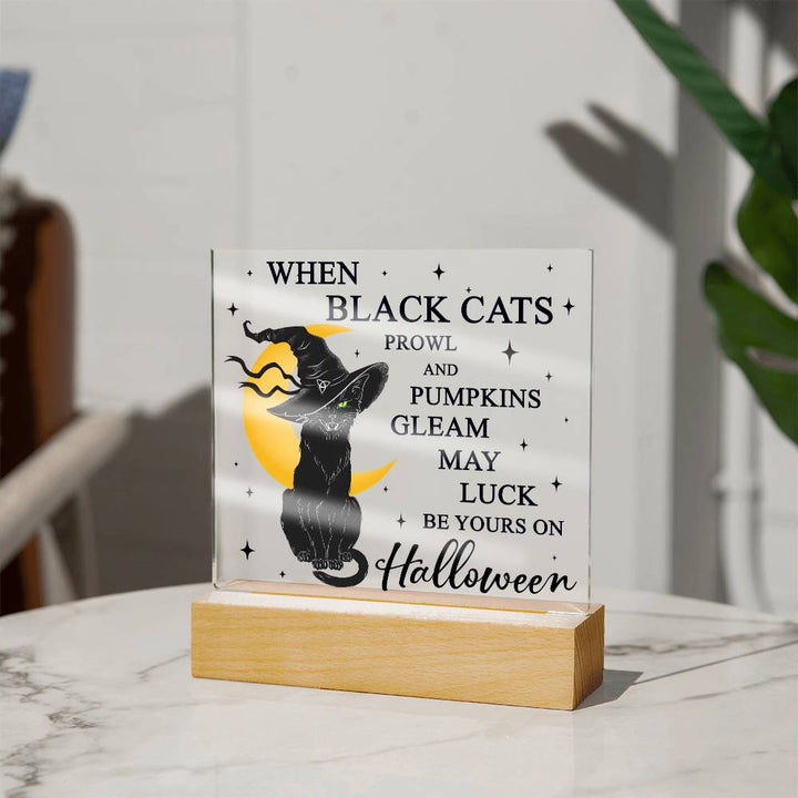 Halloween-Pumpkins Gleam-Acrylic Plaque
