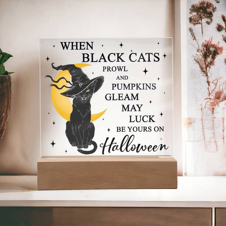 Halloween-Pumpkins Gleam-Acrylic Plaque