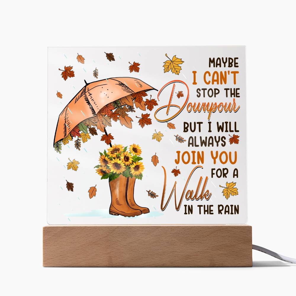 Friend-In The Rain-Acrylic  Plaque