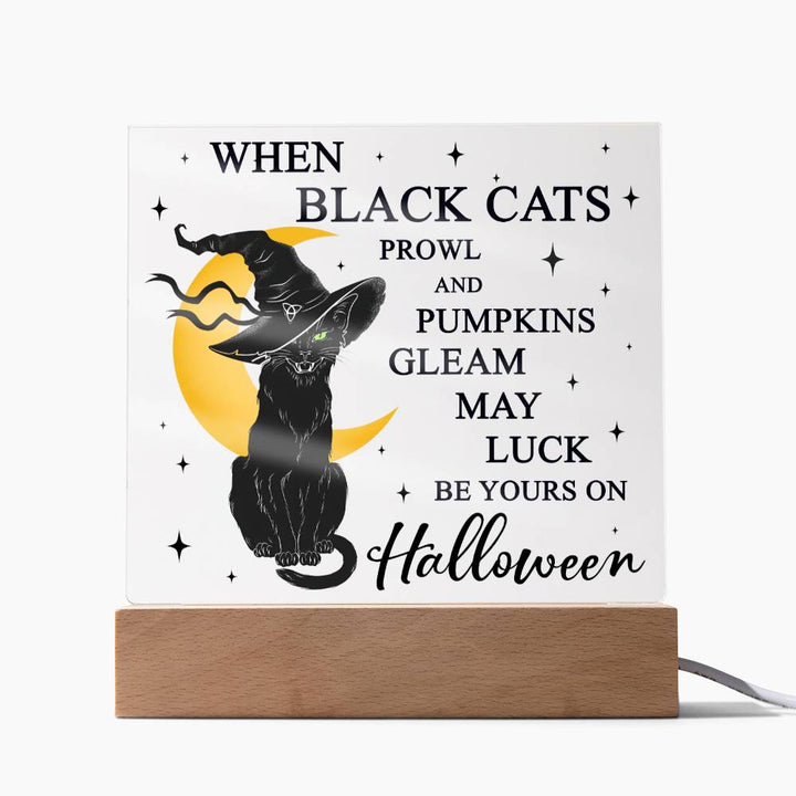 Halloween-Pumpkins Gleam-Acrylic Plaque