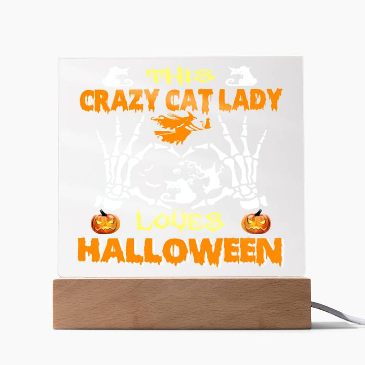 Crazy Cat Lady Halloween-Acrylic Best Selling Acrylic Square