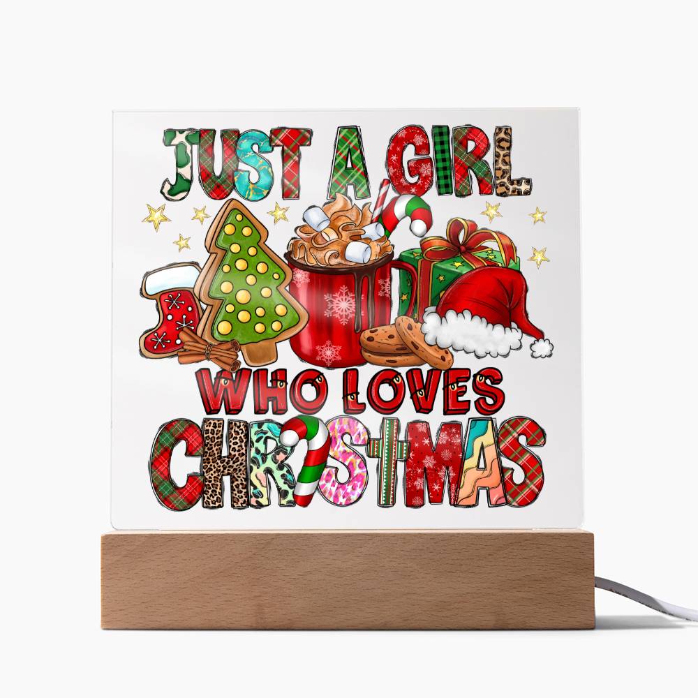 Christmas-A Girl-Acrylic Plaque Christmas