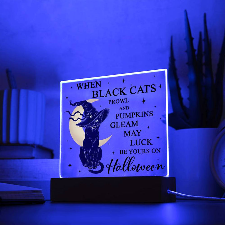 Halloween-Pumpkins Gleam-Acrylic Plaque