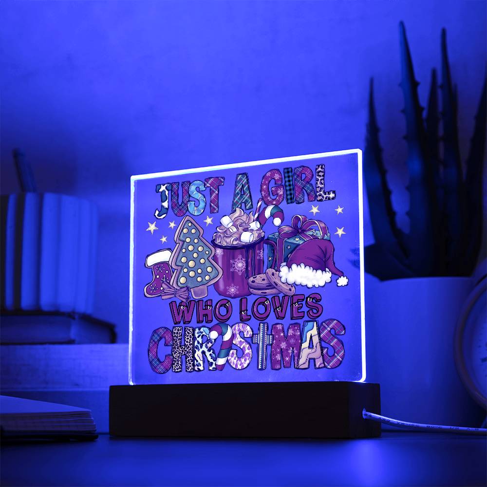 Christmas-A Girl-Acrylic Plaque Christmas