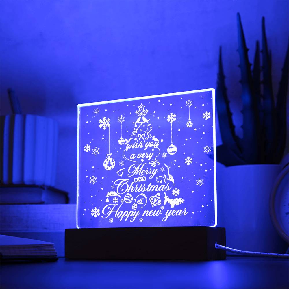 Christmas Tree-Acrylic  Plaque