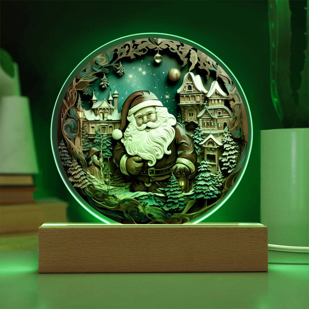 Christmas Acrylic Round Plaque