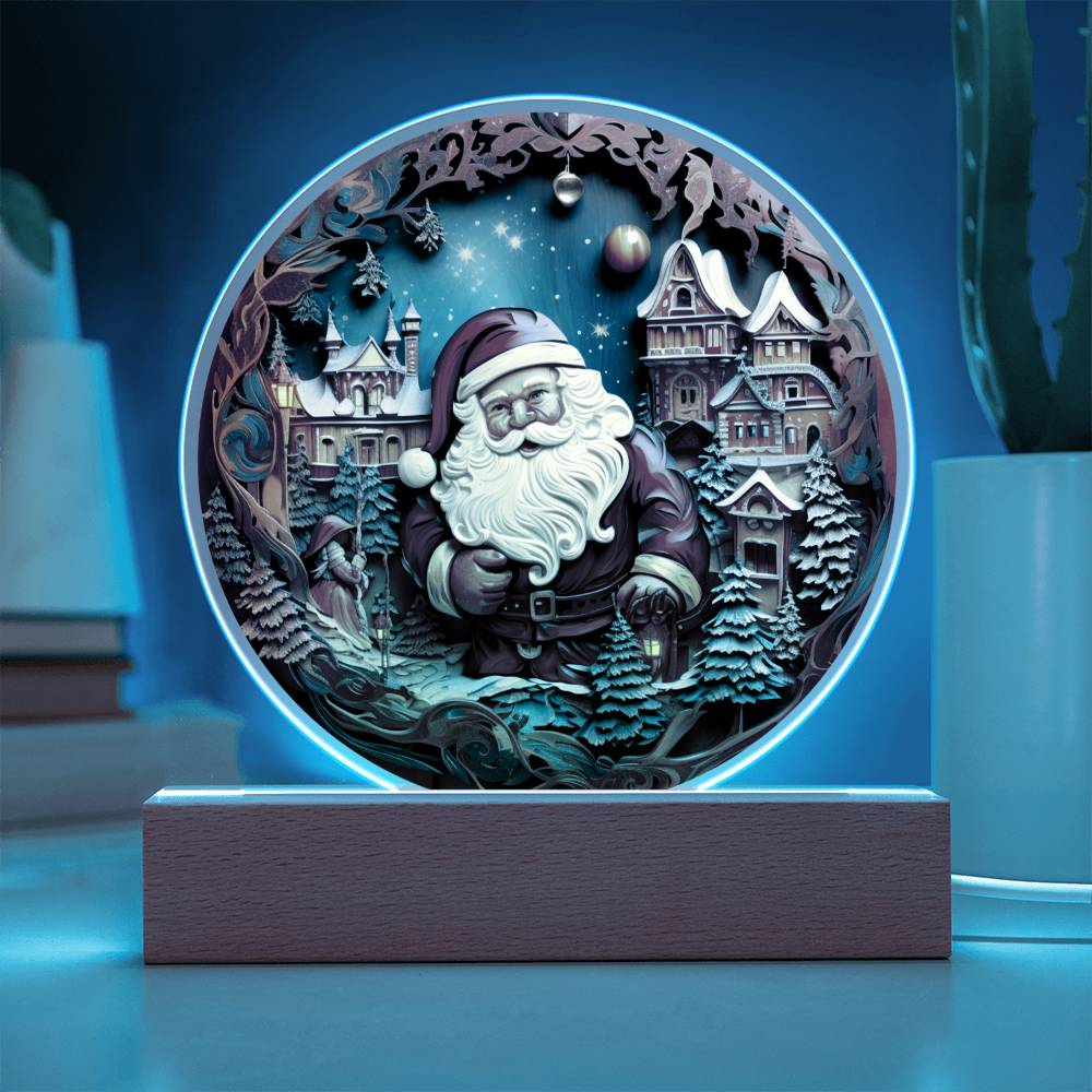 Christmas Acrylic Round Plaque