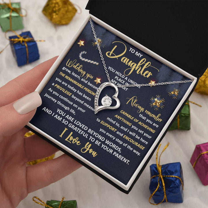 To My Daughter- Unique Place Forever Love Necklace