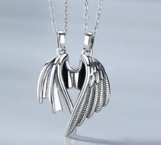 Angel & Devil Wings Necklace