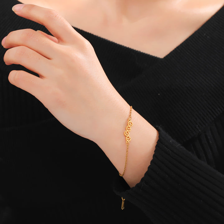 2- Piece Set Animal Paw Hand Bracelet
