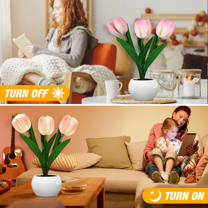 Blooming Radiance: LED Tulip-Table Lamp