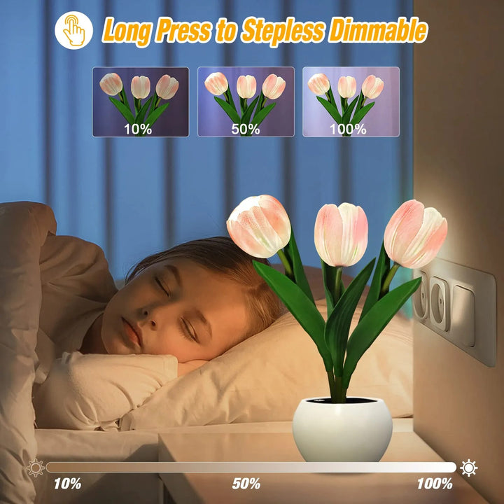 Blooming Radiance: LED Tulip-Table Lamp
