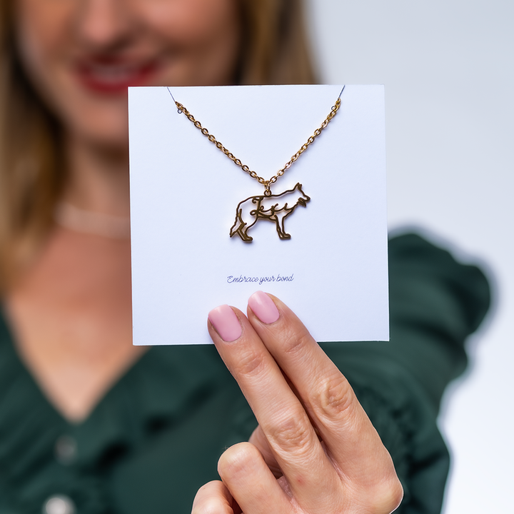 Personalized Necklace with your dog's breed and name