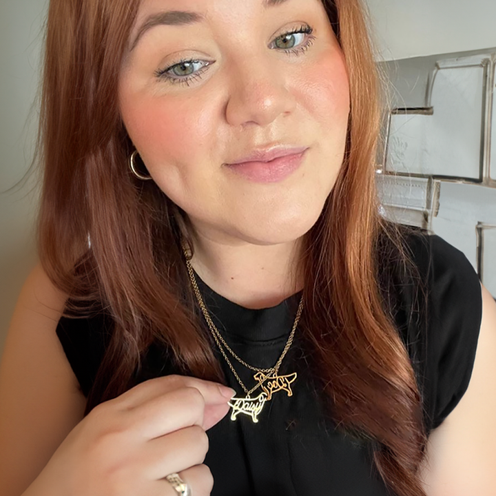 Personalized Necklace with your dog's breed and name
