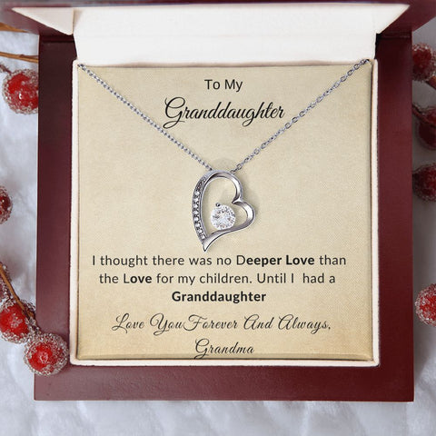 Forever Love Necklace Grandma No Deeper Love